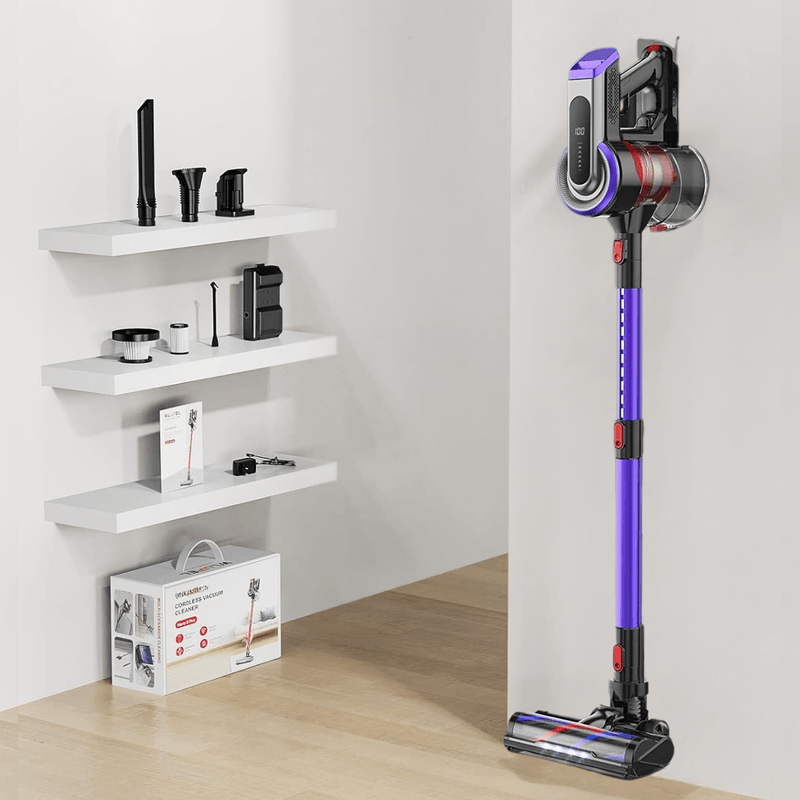 Electronice si Electrocasnice - Ingrijirea locuintei - Aspiratoare - Aspirator Vertical Fara Fir cu Acumulator, Dasbo®, 450W, Aspirare Puternica 40kPa Super Suction, 3 niveluri de putere - Infinity.ro