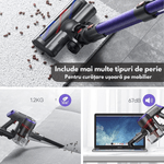 Electronice si Electrocasnice - Ingrijirea locuintei - Aspiratoare - Aspirator Vertical Fara Fir cu Acumulator, Dasbo®, 450W, Aspirare Puternica 40kPa Super Suction, 3 niveluri de putere - Infinity.ro