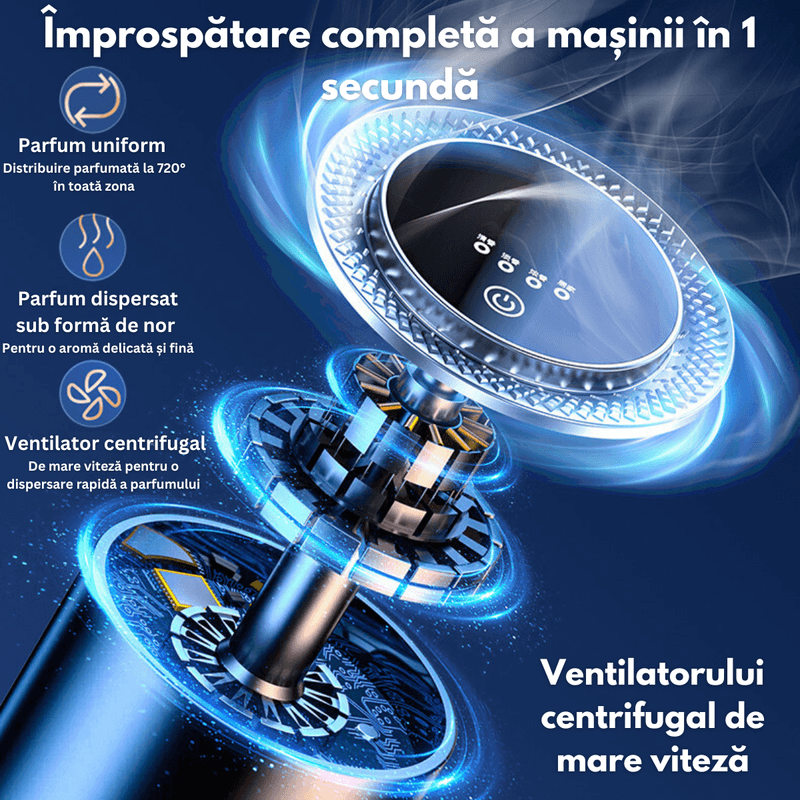 Auto si Moto - Intretinere auto - Odorizante auto - Aparat Profesional de odorizare/ Difuzor parfumare Dasbo®, auto, casa, birou, Portabil cu acumulator 500mAh - Infinity.ro