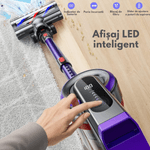 Electronice si Electrocasnice - Ingrijirea locuintei - Aspiratoare - Aspirator Vertical Fara Fir cu Acumulator, Dasbo®, 450W, Aspirare Puternica 40kPa Super Suction, 3 niveluri de putere - Infinity.ro