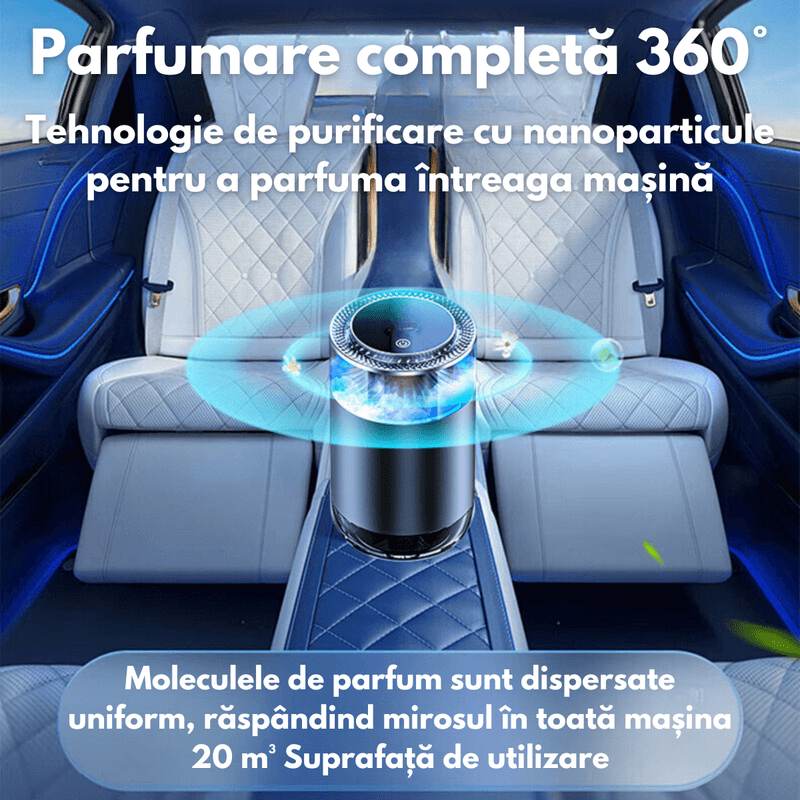 Auto si Moto - Intretinere auto - Odorizante auto - Aparat Profesional de odorizare/ Difuzor parfumare Dasbo®, auto, casa, birou, Portabil cu acumulator 500mAh - Infinity.ro