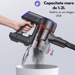 Electronice si Electrocasnice - Ingrijirea locuintei - Aspiratoare - Aspirator Vertical Fara Fir cu Acumulator, Dasbo®, 450W, Aspirare Puternica 40kPa Super Suction, 3 niveluri de putere - Infinity.ro