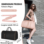 Sport si Outdoor - Articole de voiaj - Genti voiaj - Geanta de Calatorie Multifunctionala 2-in-1, Organizator Haine Dasbo®, Buzunare Multiple, Compartiment Pantofi - Infinity.ro