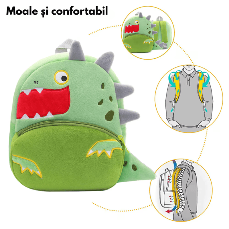 Fashion, accesorii si bijuterii - Barbati - Accesorii barbati - Genti si rucsacuri barbati - Ghiozdan copii din plus, pentru Copii prescolari / Gradinita, Dasbo®, moale si adorabil, pentru gradinita si joaca - Infinity.ro