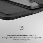 Laptop, Telefoane si Tablete - Laptopuri si accesorii - Accesorii Laptop - Genti laptop - Husa Laptop cu Incarcare dubla Wireless 15W, Protectie 360, Impermeabila, Rezistenta la socuri, 15-16 inch, Pliabil - Infinity.ro