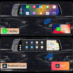 Auto si Moto - Electronice auto - Camere auto si DVR - Camera de bord Auto tip Oglinda - Dasbo®, Navigatie Auto cu 3 Camere, Fata 2K + spate si interior 1080P, Carplay - Infinity.ro