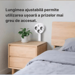 Casa si Gradina - Electrice - Accesorii electrice - Prelungitoare, triple, fise - Set 2 Prelungitor Priza Extensibil, Extensor Electric Reglabil - Prelungitor Priza cu USB-A, USB-C si 2 Prize AC - Infinity.ro