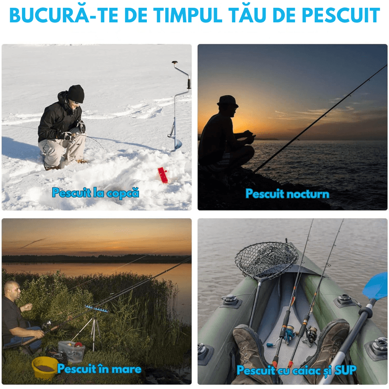 Sport si Outdoor - Sporturi acvatice - Pescuit - Echipament suplimentar pentru pescuit - Camera Subacvatica pentru Pescuit 1080P cu Ecran IPS 4.3”, Dasbo®, Unghi 220°, Viziune Nocturna IR, Baterie 5000 mAh - Infinity.ro