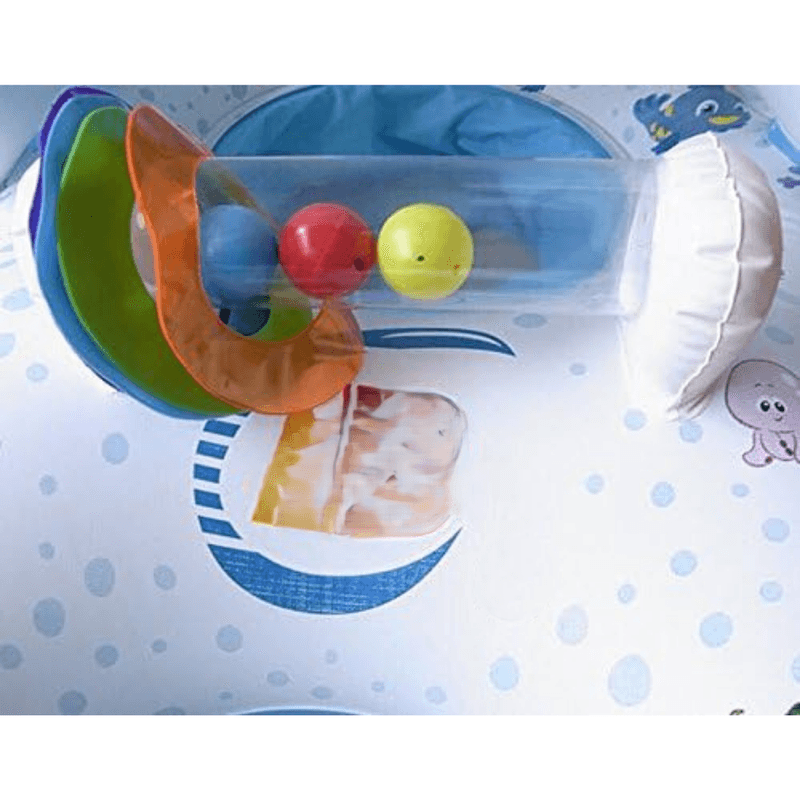 Jucarii, Copii si Bebe - Jucarii si jocuri - Jucarii de exterior - Colaci, ochelari si accesorii inot copii - Colac gonflabil pentru bebelusi si copii, cu spatar si jucarie integrata – siguranta, confort si distractie in apa - Infinity.ro