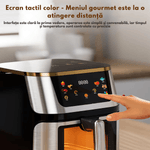 Electronice si Electrocasnice - Electrocasnice bucatarie - Aparate de gatit & desert - Friteuze - Friteuza cu aer cald, Airfryer fara ulei Silver Crest, Ecran digital tactil, Functii de gatire presetate,design din otel - Infinity.ro