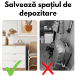 Sport si Outdoor - Articole de voiaj - Trolere - Troler pliabil mare de calatorie, Dasbo®, carcasa dura material ABS si PC rezistent la apa, 2 roti, roz 65x25x40cm - Infinity.ro