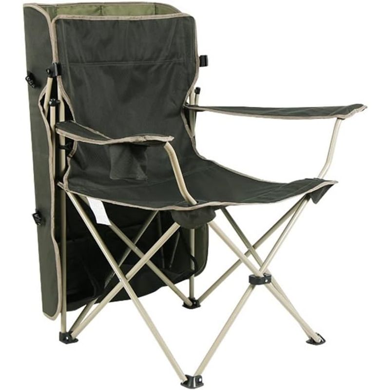 Sport si Outdoor - Camping - Mobilier pentru camping - Scaune camping - Scaun pliabil cu baldachin DASBO, pentru Pescuit, Camping, Gradina, Curte, cu acoperis rabatabil pentru umbra - Infinity.ro