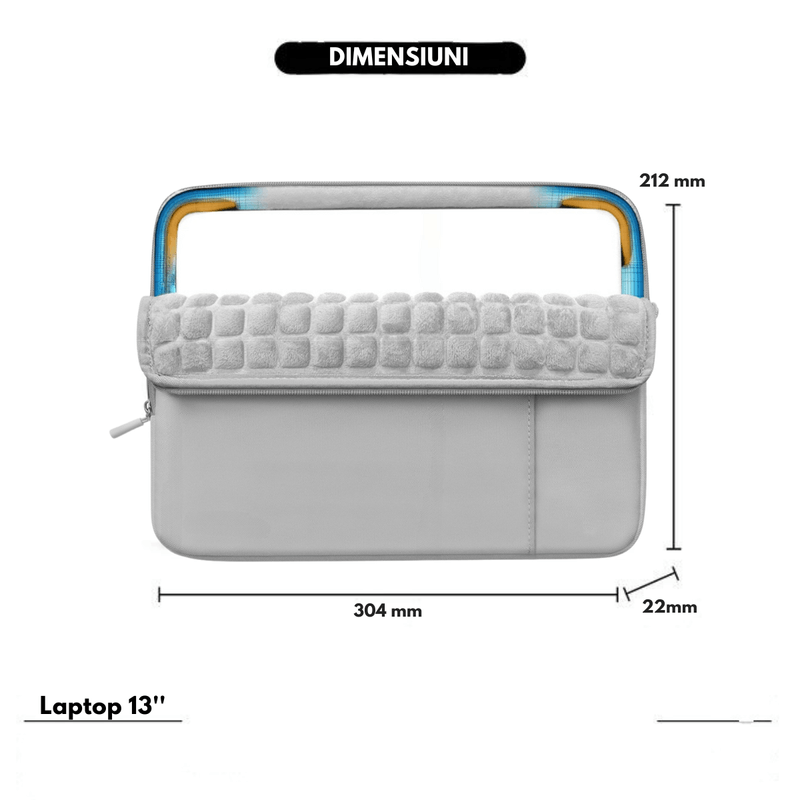 Laptop, Telefoane si Tablete - Laptopuri si accesorii - Accesorii Laptop - Genti laptop - Husa de Protectie si Transport MacBook / Laptop / Tableta de 13 Inch, Dasbo®, Impermeabila, Rezistenta la socuri - Infinity.ro