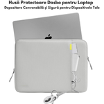 Laptop, Telefoane si Tablete - Laptopuri si accesorii - Accesorii Laptop - Genti laptop - Husa de Protectie si Transport MacBook / Laptop / Tableta de 13 Inch, Dasbo®, Impermeabila, Rezistenta la socuri - Infinity.ro