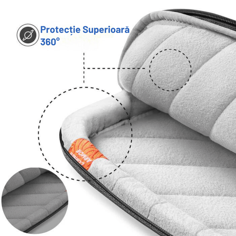 Laptop, Telefoane si Tablete - Laptopuri si accesorii - Accesorii Laptop - Genti laptop - Husa de Protectie si Transport MacBook / Laptop / Tableta de 13 Inch, Dasbo®, Impermeabila, Rezistenta la socuri - Infinity.ro