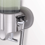 Casa si Gradina - Sanitare - Suporturi si accesorii baie - Dispensere - Dozator Triplu de Sapun, Sampon si Balsam, Instalare Fara Gaurire, Montat pe Perete – Organizator cu 3 Sticle de 450 ml - Infinity.ro
