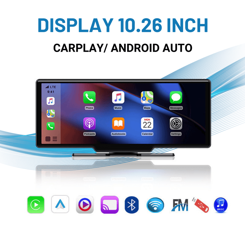 Auto si Moto - Electronice auto - Navigatii GPS - Navigatie Auto Multimedia Universarala Dasbo®, Display 10.26 inch, Camera inregistrare fata + spate inclusa,Ecran IPS HD - Infinity.ro
