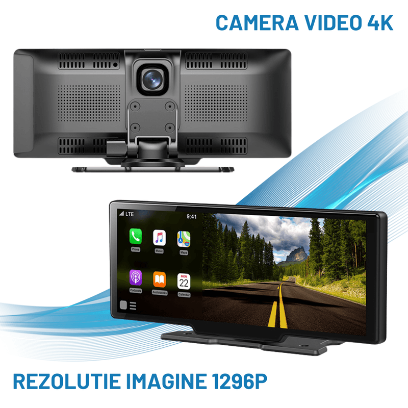 Auto si Moto - Electronice auto - Navigatii GPS - Navigatie Auto Multimedia Universarala Dasbo®, Display 10.26 inch, Camera inregistrare fata + spate inclusa,Ecran IPS HD - Infinity.ro