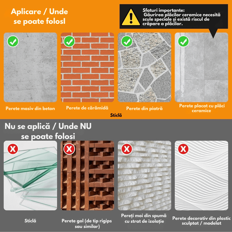 Market - Spalare si intretinere rufe - Uscatoare de rufe si accesorii - Uscator de Rufe Pliabil Montat pe Perete, Suport uscare rufe 120 cm - Dasbo®, 7 Bare, Instalare usoara, Capacitate 50kg - Infinity.ro