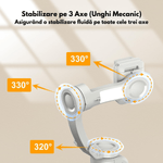 TV, Audio-Video si Foto - Aparate foto si accesorii - Accesorii foto si video - Stabilizatoare de imagine - Stabilizator pentru telefon si GoPro, Gimbal Pro pentru stabilizare foto si video, Stabilizare pe 3 Axe cu Aplicatie - Infinity.ro