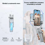 TV, Audio-Video si Foto - Aparate foto si accesorii - Accesorii foto si video - Stabilizatoare de imagine - Stabilizator pentru telefon si GoPro, Gimbal Pro pentru stabilizare foto si video, Stabilizare pe 3 Axe cu Aplicatie - Infinity.ro