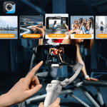 TV, Audio-Video si Foto - Aparate foto si accesorii - Accesorii foto si video - Stabilizatoare de imagine - Stabilizator pentru telefon si GoPro, Gimbal Pro pentru stabilizare foto si video, Stabilizare pe 3 Axe cu Aplicatie - Infinity.ro