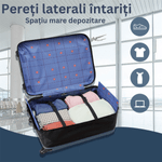Sport si Outdoor - Articole de voiaj - Trolere - Troler pliabil mare de calatorie, Dasbo®, carcasa dura material ABS si PC rezistent la apa, 2 roti cu interior captusit - Infinity.ro