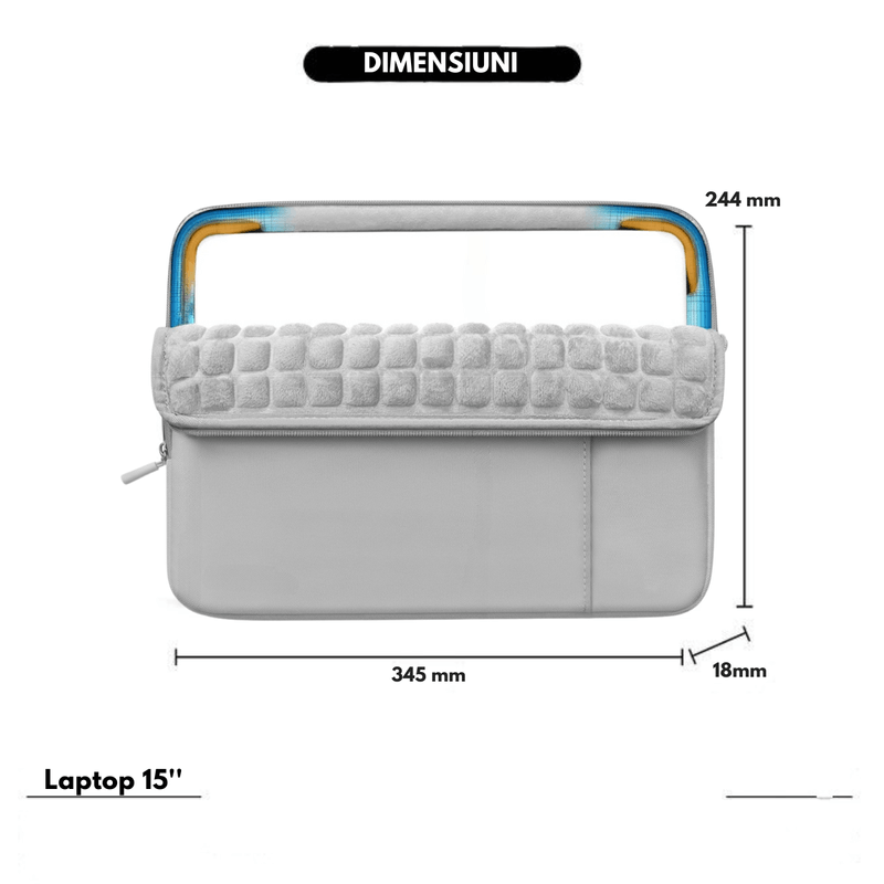 Laptop, Telefoane si Tablete - Laptopuri si accesorii - Accesorii Laptop - Genti laptop - Husa de Protectie si Transport Laptop / Tableta de 15 Inch, Dasbo®, Impermeabila, Rezistenta la socuri,Fermoar rezistent - Infinity.ro