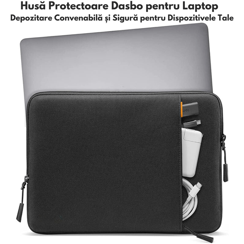 Laptop, Telefoane si Tablete - Laptopuri si accesorii - Accesorii Laptop - Genti laptop - Husa de Protectie si Transport Laptop / Tableta de 15 Inch, Dasbo®, Impermeabila, Rezistenta la socuri, Fermoar rezisten - Infinity.ro