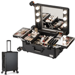 Ingrijire personala si Cosmetice - Machiaj - Portfarduri si genti cosmetice - Geanta profesionala pentru machiaj, tip Troler pentru produse de makeup, Valiza portabila Cosmetice si Machiaje - Infinity.ro