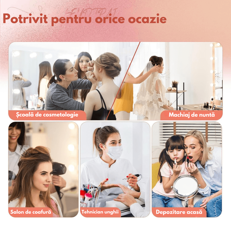 Ingrijire personala si Cosmetice - Machiaj - Portfarduri si genti cosmetice - Geanta profesionala pentru machiaj, tip Troler pentru produse de makeup, Valiza portabila Cosmetice si Machiaje - Infinity.ro
