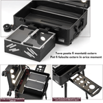 Ingrijire personala si Cosmetice - Machiaj - Portfarduri si genti cosmetice - Geanta profesionala pentru machiaj, tip Troler pentru produse de makeup, Valiza portabila Cosmetice si Machiaje - Infinity.ro