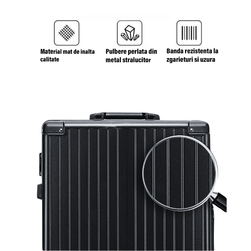 Sport si Outdoor - Articole de voiaj - Trolere - Troler de mana mare pentru Cala Avion, inserti din aluminiu cu suport pentru pahar si port USB incarcare, 75x50x29 cm - Infinity.ro