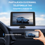 Auto si Moto - Electronice auto - Navigatii GPS - Navigatie Auto universala cu display 7 inch cu Touch screen Dasbo®, Apple Carplay si Android Auto, Bluetooth, Radio FM - Infinity.ro