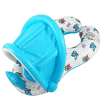 Jucarii, Copii si Bebe - Jucarii si jocuri - Jucarii de exterior - Colaci, ochelari si accesorii inot copii - Colac inot gonflabil cu parasolar detasabil pentru bebelusi si copii, cu spatar si jucarie integrata - Infinity.ro