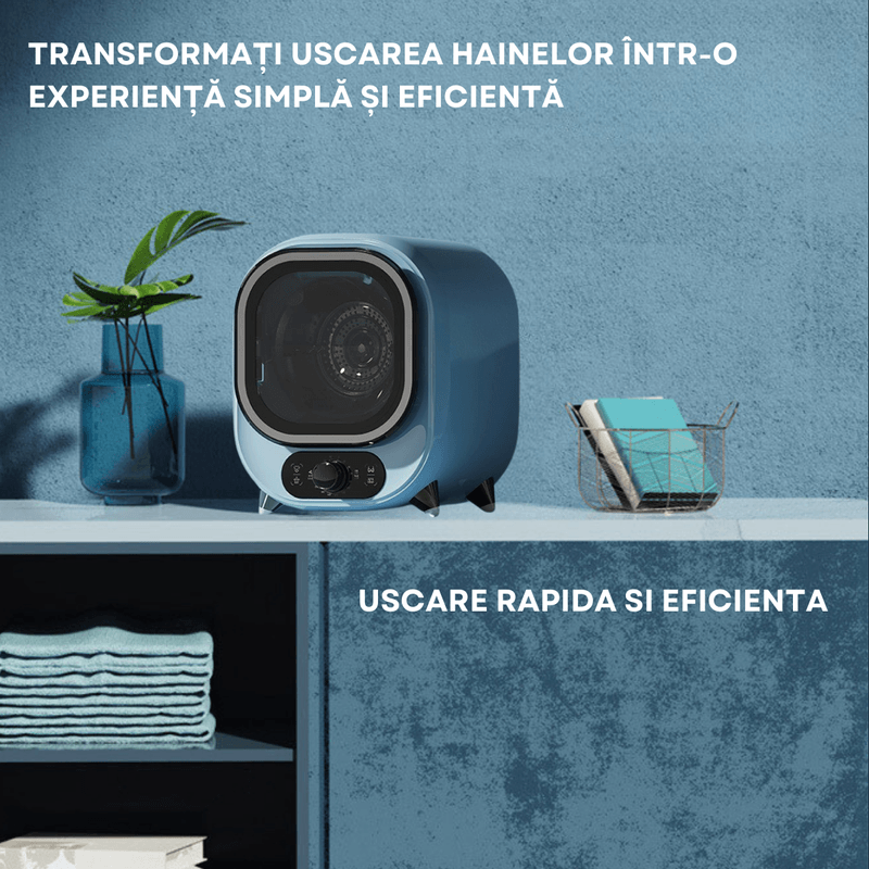 Electronice si Electrocasnice - Masini si uscatoare de rufe - Masini de spalat rufe cu uscator - Uscator de Rufe portabil si compact, mini uscator DASBO cu condensator, 0.8 Kg, Pompa de caldura - Infinity.ro