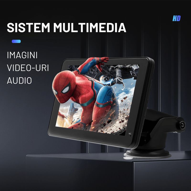 Auto si Moto - Electronice auto - Navigatii GPS - Navigatie Auto universala cu display 7 inch cu Touch screen Dasbo®, Apple Carplay si Android Auto, Bluetooth, Radio FM - Infinity.ro