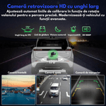 Auto si Moto - Electronice auto - Navigatii GPS - Navigatie Auto Multimedia Universarala Dasbo®, Display 7 inch cu Touch screen, Camera Inregistrare fata 2k+ spate 1080P - Infinity.ro