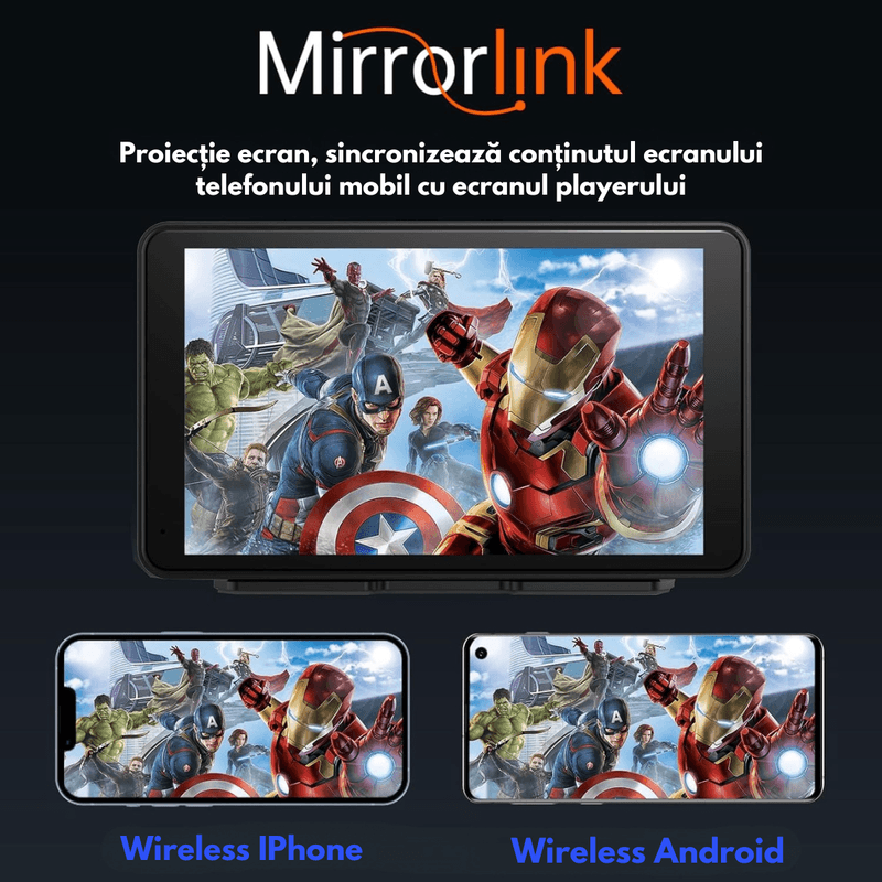 Auto si Moto - Electronice auto - Navigatii GPS - Navigatie Auto Multimedia Universarala Dasbo®, Display 7 inch cu Touch screen, Camera Inregistrare fata 2k+ spate 1080P - Infinity.ro