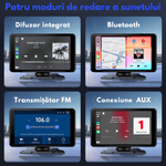 Auto si Moto - Electronice auto - Navigatii GPS - Navigatie Auto Multimedia Universarala Dasbo®, Display 7 inch cu Touch screen, Camera Inregistrare fata 2k+ spate 1080P - Infinity.ro