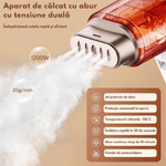 Electronice si Electrocasnice - Ingrijirea tesaturilor - Fiare de calcat - Fier de calcat cu abur pentru haine, Aparat de calcat Portabil, Ideal pentru calatorii, Dasbo®, 1200 W cu abur - Infinity.ro