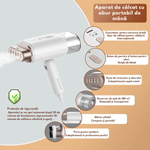 Electronice si Electrocasnice - Ingrijirea tesaturilor - Fiare de calcat - Fier de calcat cu abur pentru haine, Aparat de calcat Portabil, Ideal pentru calatorii, Dasbo®, 1200 W cu abur - Infinity.ro