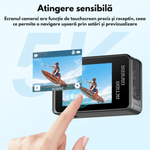TV, Audio-Video si Foto - Camere de actiune si drone - Camere de actiune - Camera de Actiune 5K Ultra HD, Dasbo®, Ecran Dublu, Wifi + Aplicatie, 48MP, Rezistenta la Apa 30M, Telecomanda - Infinity.ro