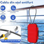 Casa si Gradina - Constructii - Depozitare, transport si protectie - Seifuri si casete de valori - Seif Portabil Antifurt cu Cod Numeric, Dasbo®, Caseta de Valori Impermeabila cu sistem de blocare, Cablu de siguranta - Infinity.ro