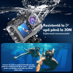 TV, Audio-Video si Foto - Camere de actiune si drone - Camere de actiune - Camera de Actiune 5K Ultra HD, Dasbo®, Ecran Dublu, Wifi + Aplicatie, 48MP, Rezistenta la Apa 30M, Telecomanda - Infinity.ro