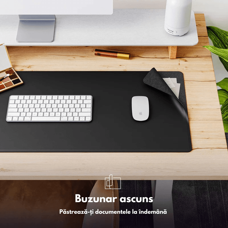 PC, gaming si accesorii - Periferice PC - Mousepad - Mousepad cu Incarcare rapida Wireless 2x15W, Protectie pentru birou Dasbo®, Rezistent la apa si usor de curatat - Infinity.ro