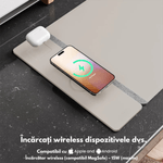 PC, gaming si accesorii - Periferice PC - Mousepad - Mousepad cu Incarcare rapida Wireless 2x15W, Protectie pentru birou Dasbo®, Rezistent la apa si usor de curatat - Infinity.ro