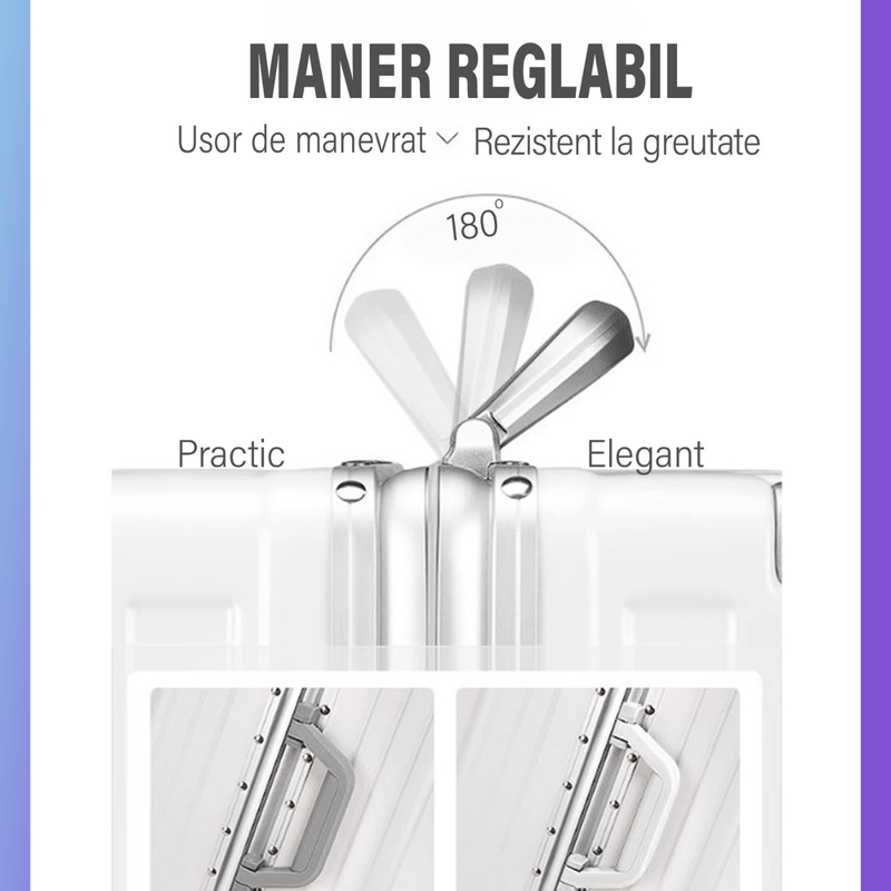 Sport si Outdoor - Articole de voiaj - Trolere - Troler de mana mare pentru Cala Avion, inserti din aluminiu cu suport pentru pahar si port USB incarcare, 75x50x29 cm - Infinity.ro