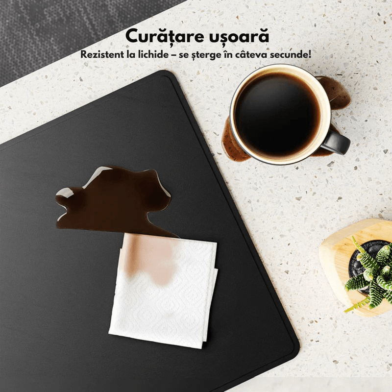 PC, gaming si accesorii - Periferice PC - Mousepad - Mousepad cu Incarcare rapida Wireless 2x15W, Protectie pentru birou Dasbo®, Rezistent la apa si usor de curatat - Infinity.ro