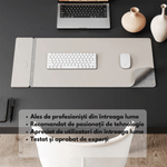 PC, gaming si accesorii - Periferice PC - Mousepad - Mousepad cu Incarcare rapida Wireless 2x15W, Protectie pentru birou Dasbo®, Rezistent la apa si usor de curatat - Infinity.ro